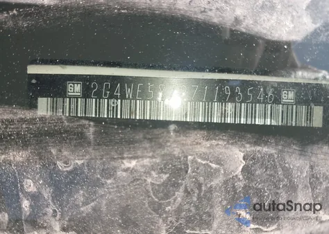 2007 Buick Lacrosse Cxs z USA, uszkodzony, nr VIN 2G4WE587271193546